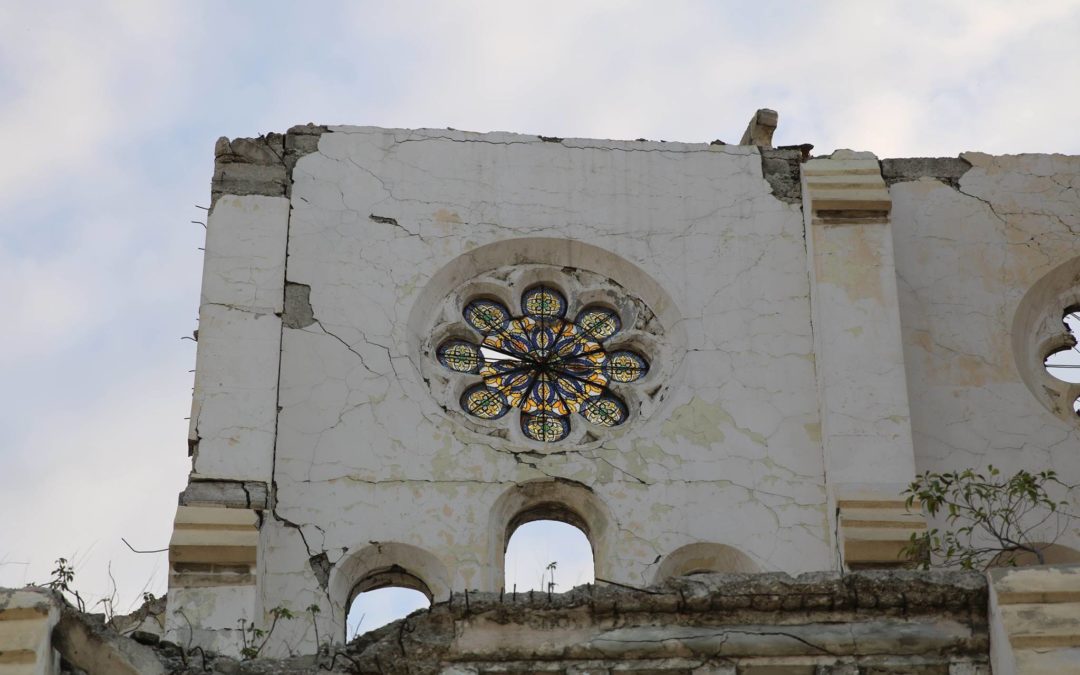 Haiti earthquake damaged cathedral