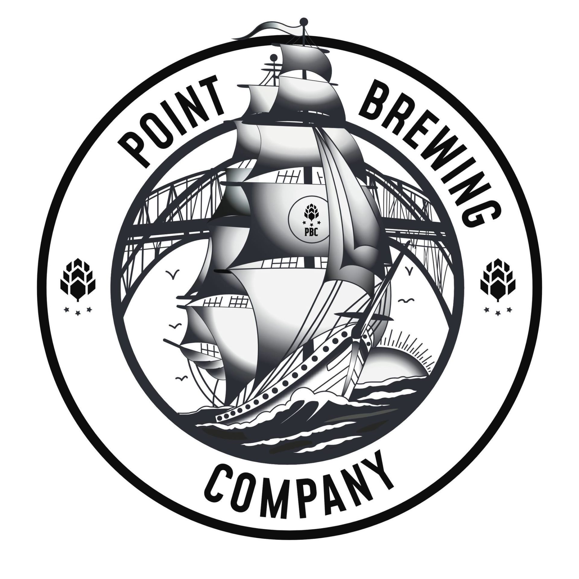 Point Brewing Co. logo with boat