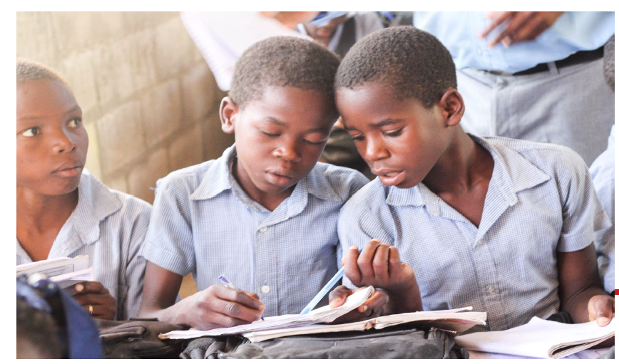 schoolchildren in Pinson, Haiti