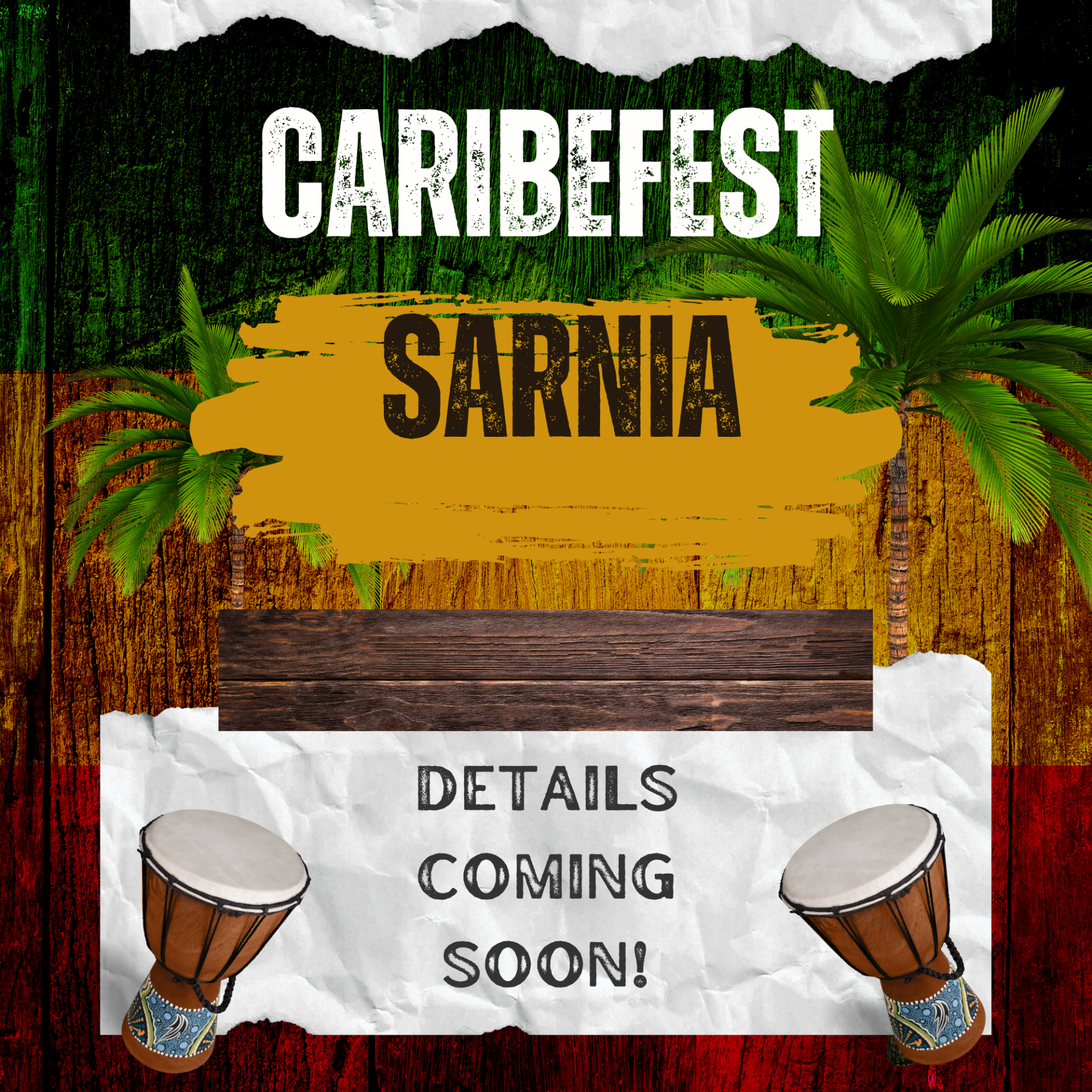 Caribbean event poster
