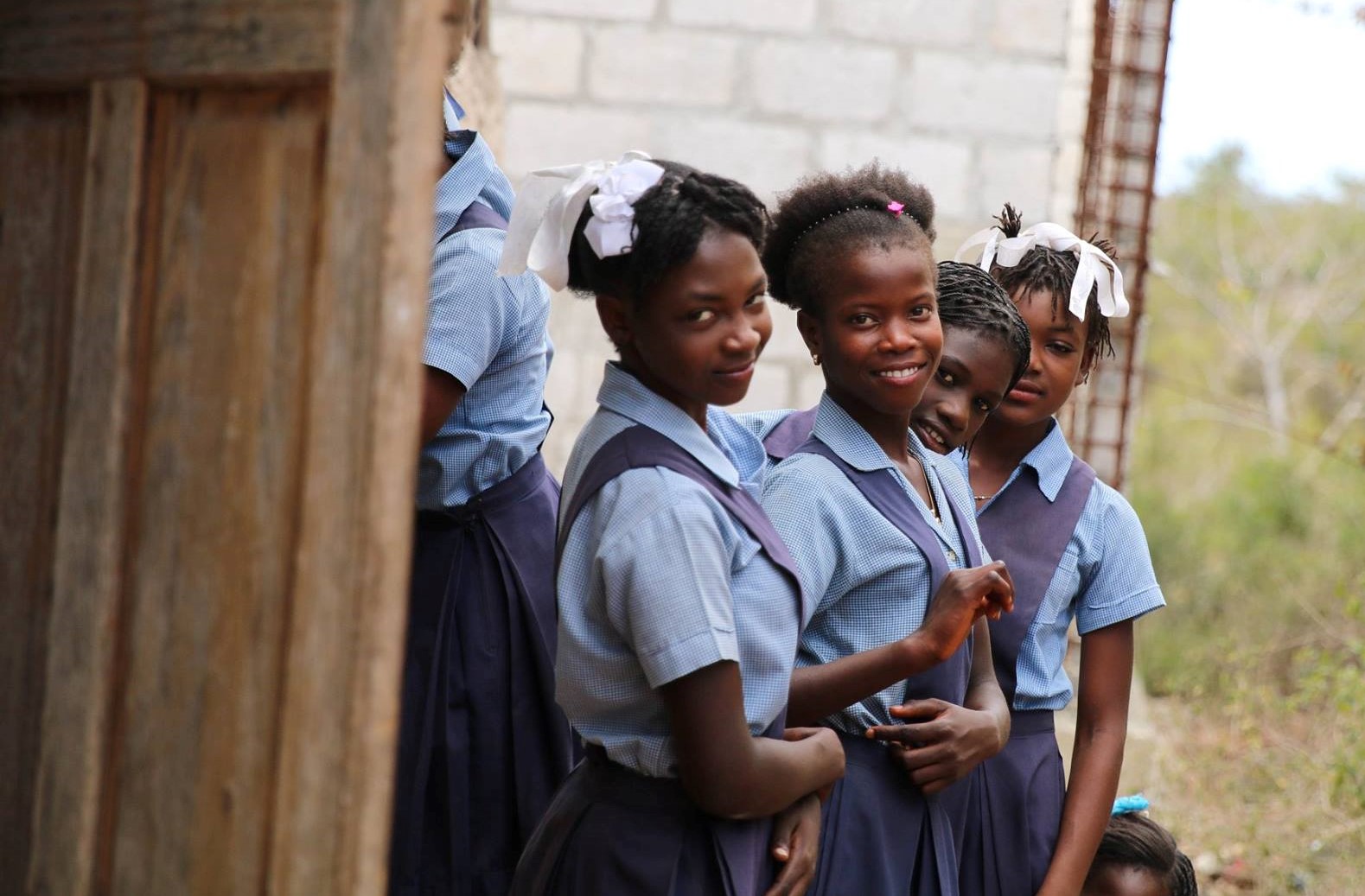 school girls Pinson Haiti